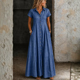 Paola - Long Denim Dress