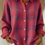 Ashley | Classic Checkered Cardigan