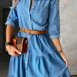 Roberta - Elegant and Casual Jeans Dress