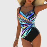 Cross-Cut & Shaping Swimsuit