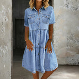 Raffaella - Elegant and Casual Jeans Dress