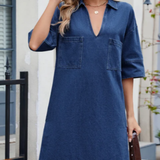 Elena - Casual Denim Dress