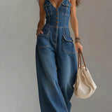 Gaia - Casual Denim Overalls