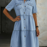 Raffaella - Elegant and Casual Jeans Dress