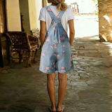 Margherita - Floral Denim Overalls