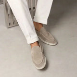 Classic Suede Loafer Light Grey