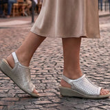 Hazel – Shimmering Elegance in Metallic Platinum