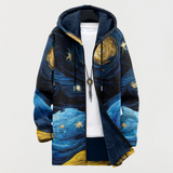 Coat with Starry Sky Pattern