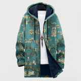 Artistic Floral Design Coat