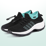 Ambulo Comfort Shoes Knitted Fabric - Green Black