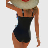 Cross-Cut & Shaping Swimsuit