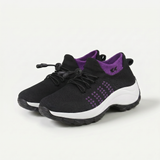 Ambulo Comfort Shoes Knitted Fabric - Purple Black