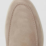 Beige Suede Yacht Mule