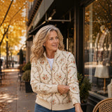 Ingrid™ | Cardigan with Delicate Floral Vines