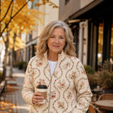 Ingrid™ | Cardigan with Delicate Floral Vines