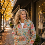 Petra™ | Cardigan with Floral Garden Pattern
