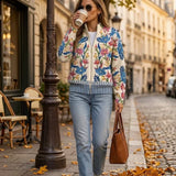 Birgit™ | Cardigan with Botanical Floral Pattern