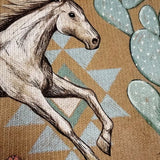 Brigitte™ | Cardigan with Horse and Cactus Motif