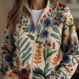 Birgit™ | Cardigan with Botanical Floral Pattern