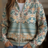 Gisela™ | Cardigan with Floral Trim
