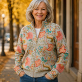 Petra™ | Cardigan with Floral Garden Pattern