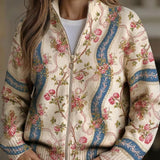 Sabine™ | Cardigan with Rose Vine Pattern