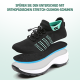 Ambulo Comfort Shoes Knitted Fabric - Green Black