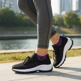 Ambulo Comfort Shoes Knitted Fabric - Purple Black