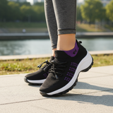 Ambulo Comfort Shoes Knitted Fabric - Purple Black
