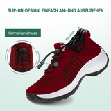 Ambulo Comfort Shoes Knit Fabric - Black Red