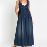Veronica - Vintage Denim Maxi Dress